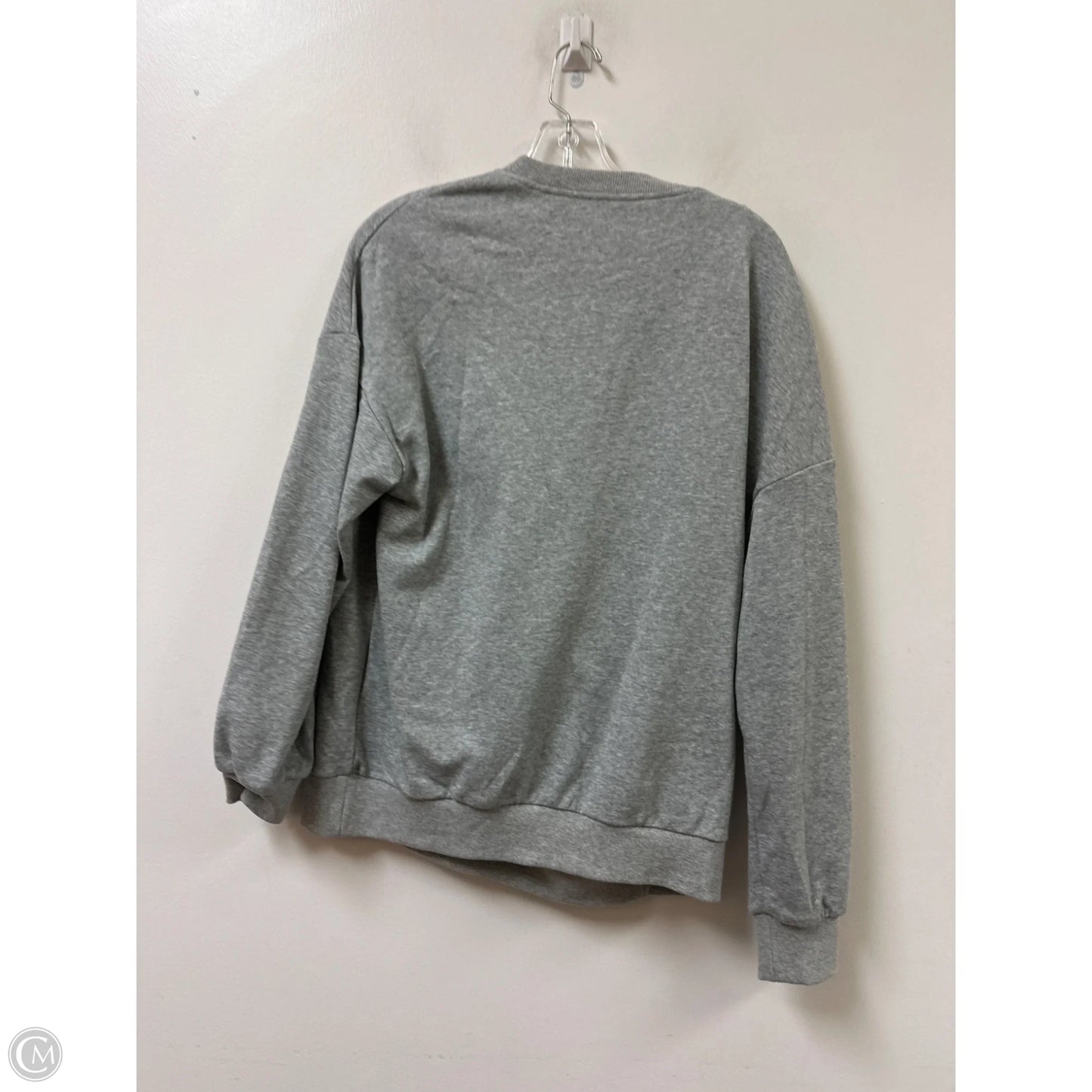 Sweatshirt Crewneck By Clothes Mentor In Grey, Size: S