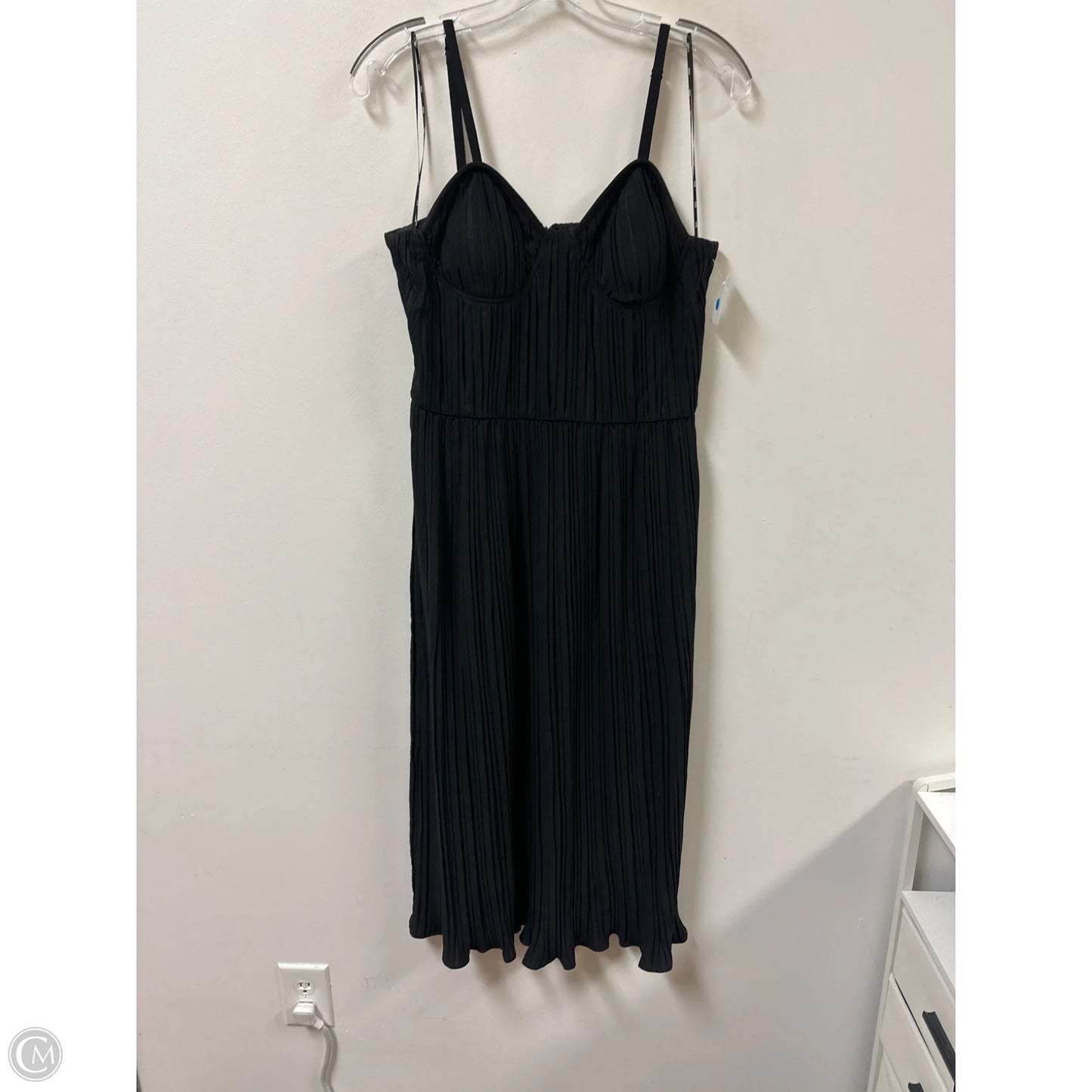 Dress Casual Midi By Dkny In Black, Size: S