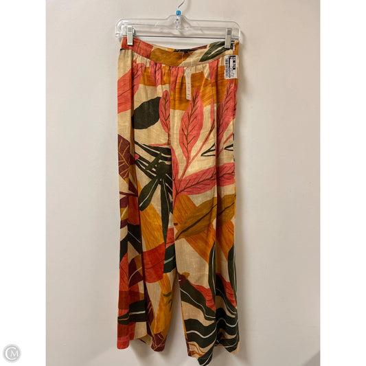 Pants Wide Leg By Anthropologie In Tropical Print, Size: 2p