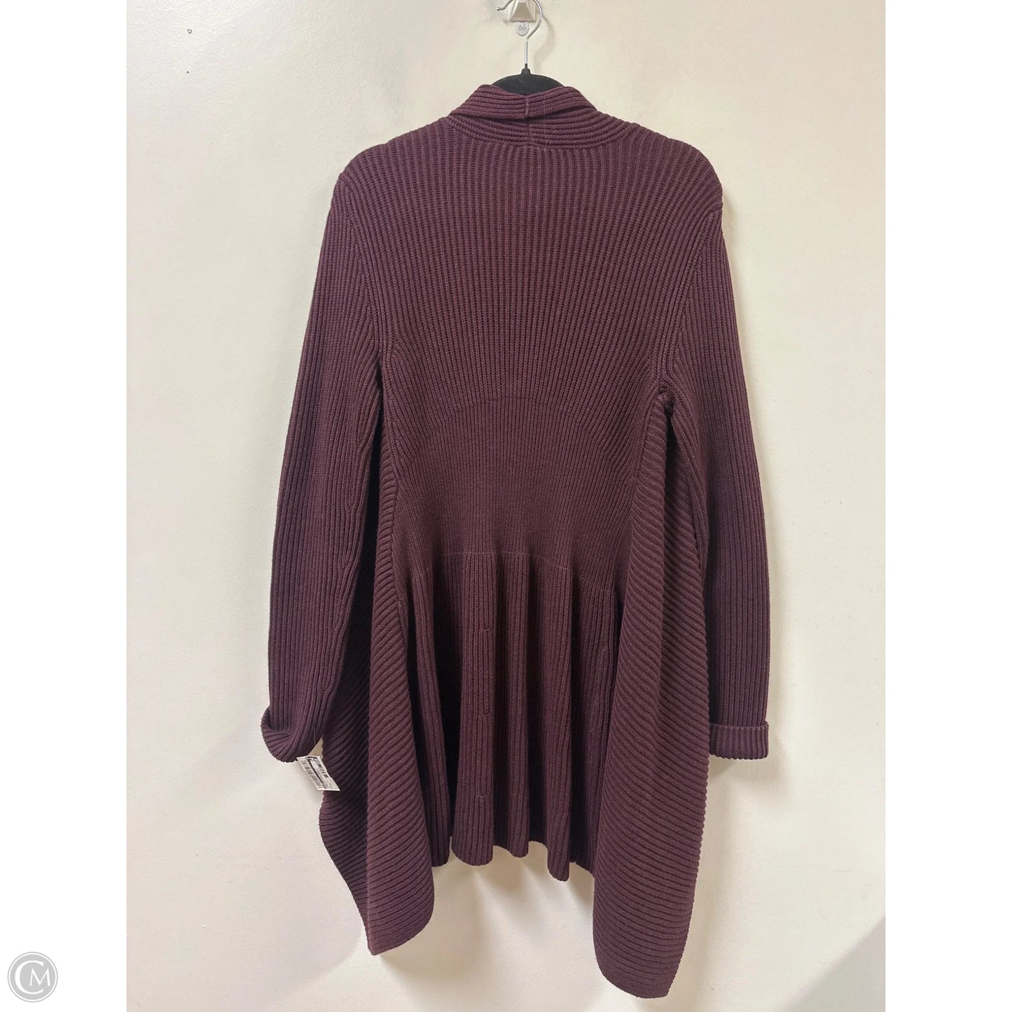 Sweater Cardigan By Cabi In Purple, Size: M