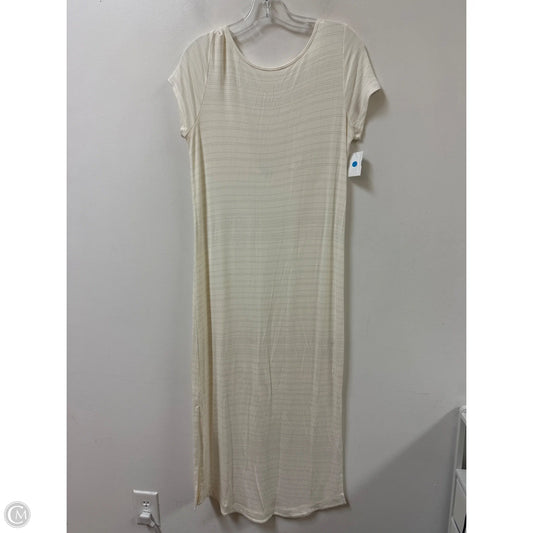 Dress Casual Maxi By Soma In Cream, Size: Xs