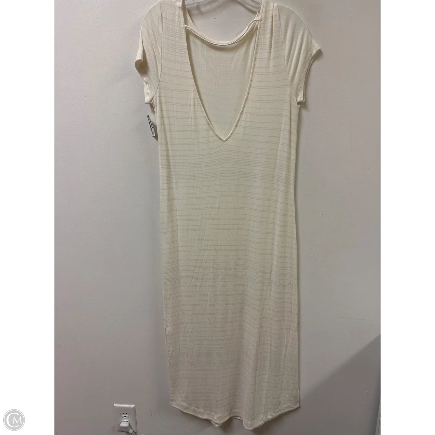 Dress Casual Maxi By Soma In Cream, Size: Xs