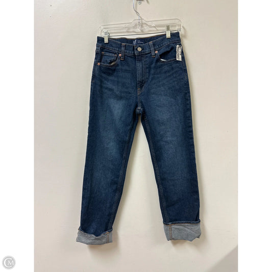 Jeans Straight By Gap In Blue Denim, Size: 6