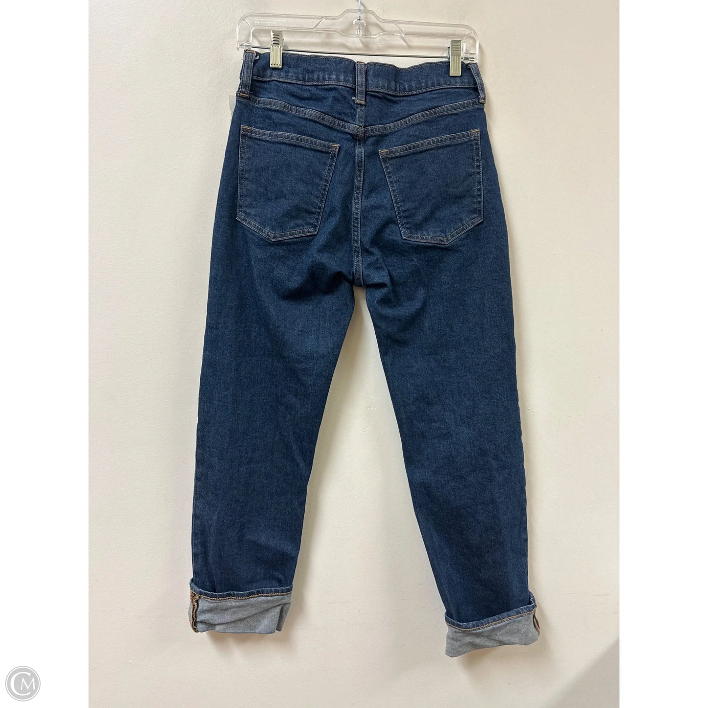 Jeans Straight By Gap In Blue Denim, Size: 6