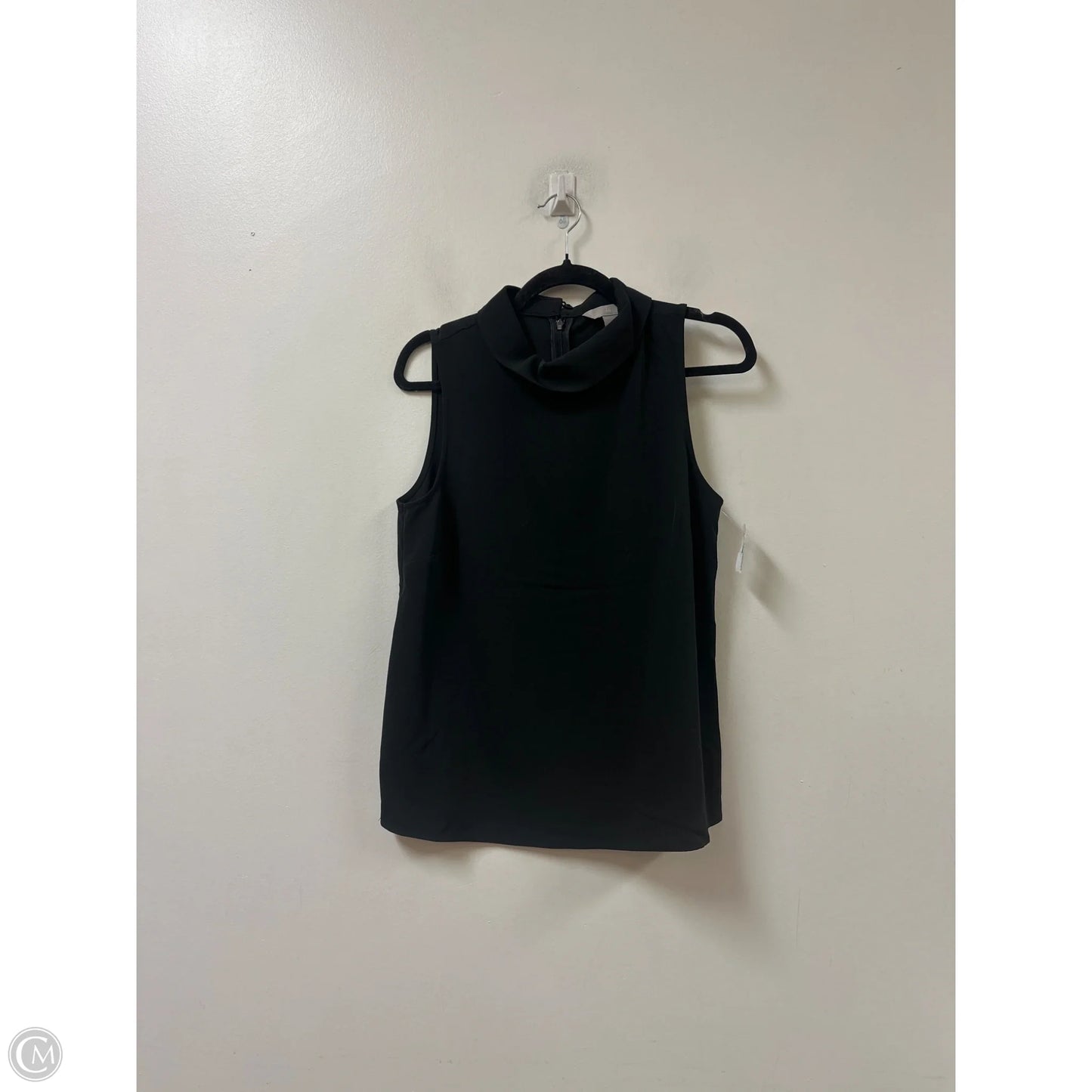 Top Sleeveless By H&m In Black, Size: S