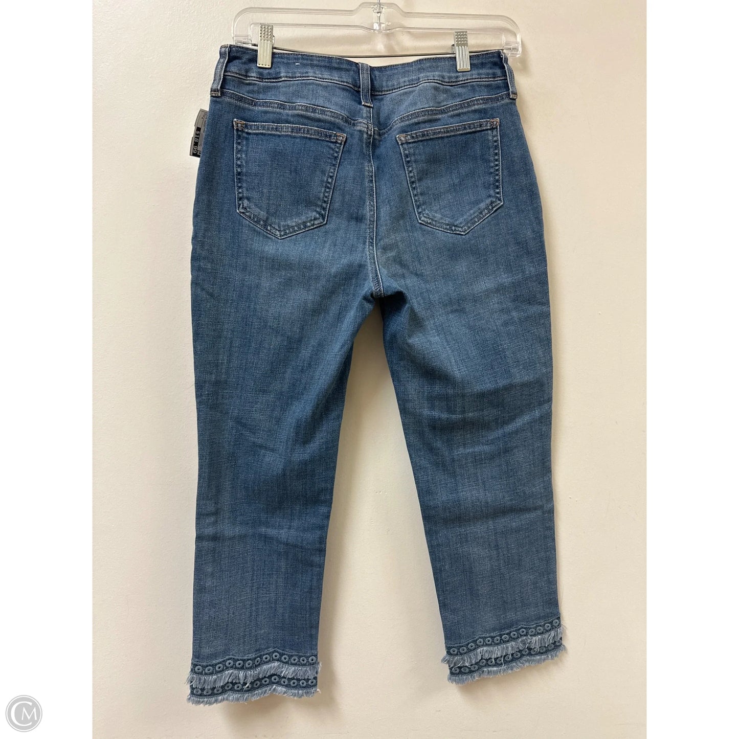 Jeans Cropped By Chicos In Blue Denim, Size: 4