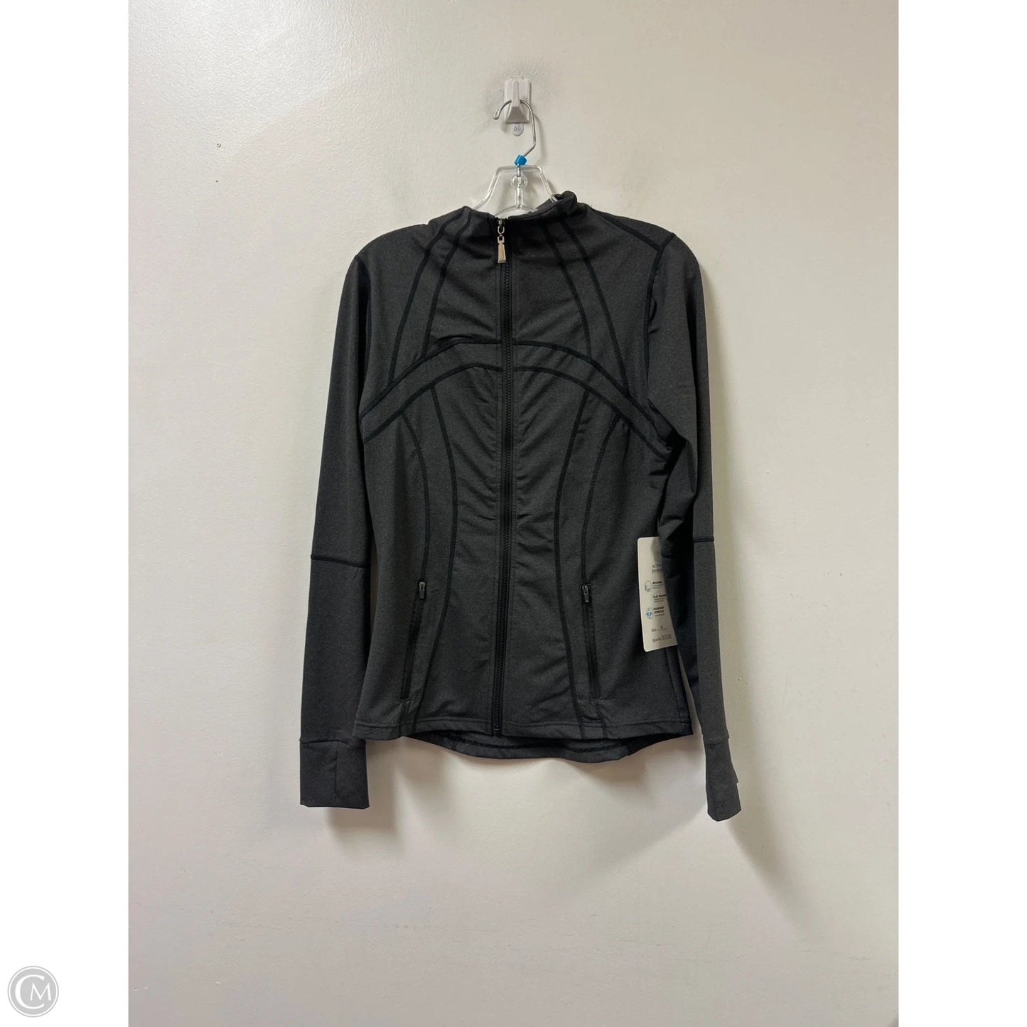 Athletic Jacket By Clothes Mentor In Grey, Size: M