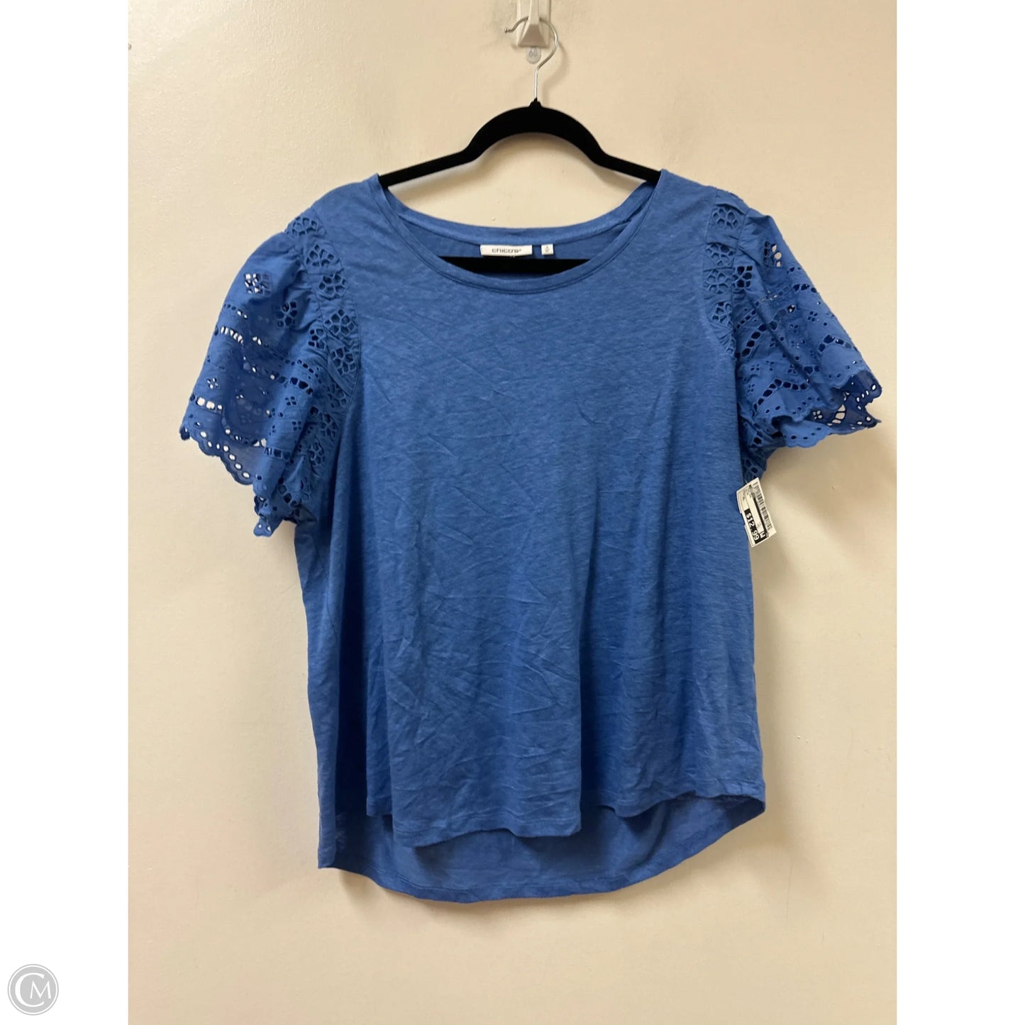 Top Short Sleeve By Chicos In Blue, Size: Xl