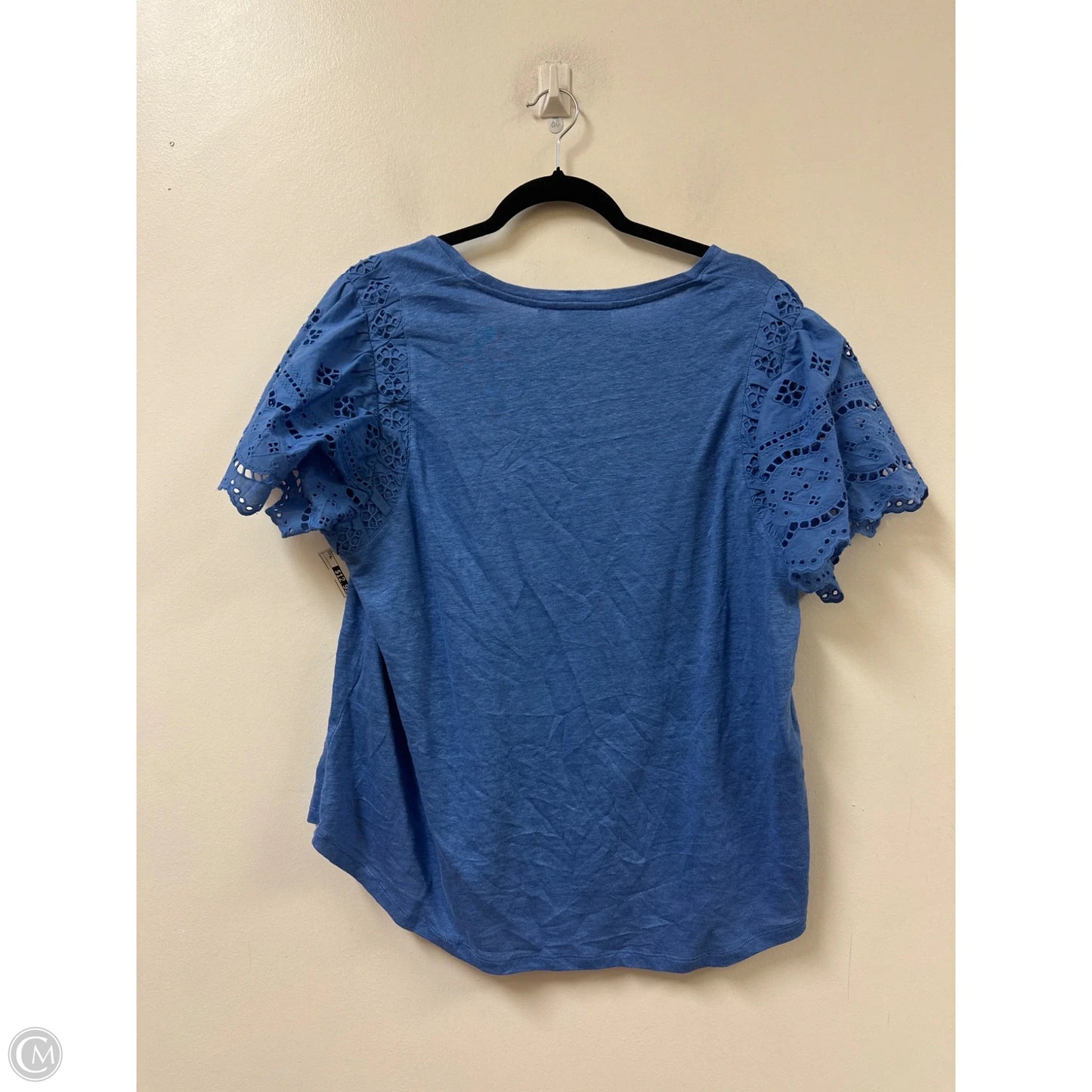 Top Short Sleeve By Chicos In Blue, Size: Xl