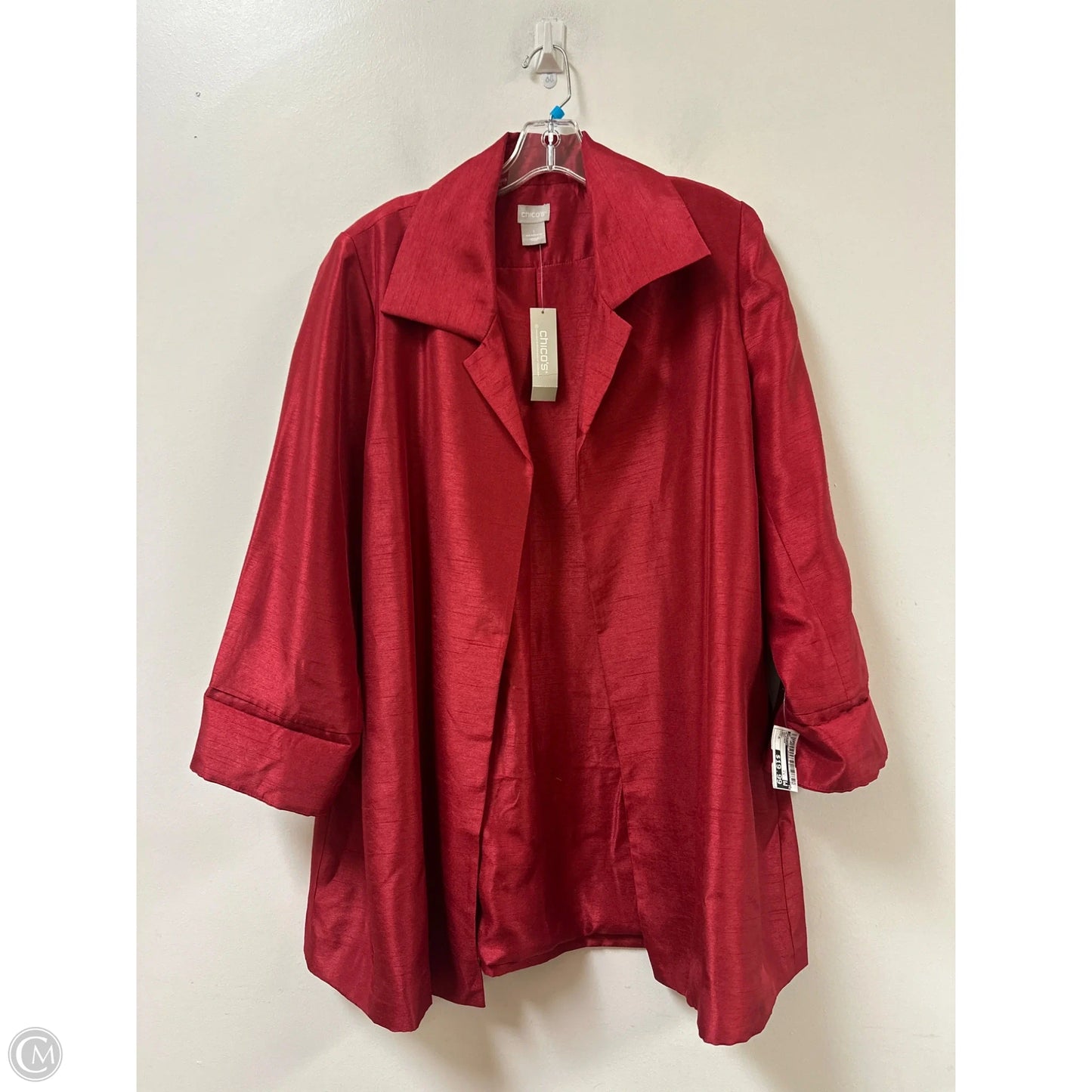 Blazer By Chicos In Red, Size: M