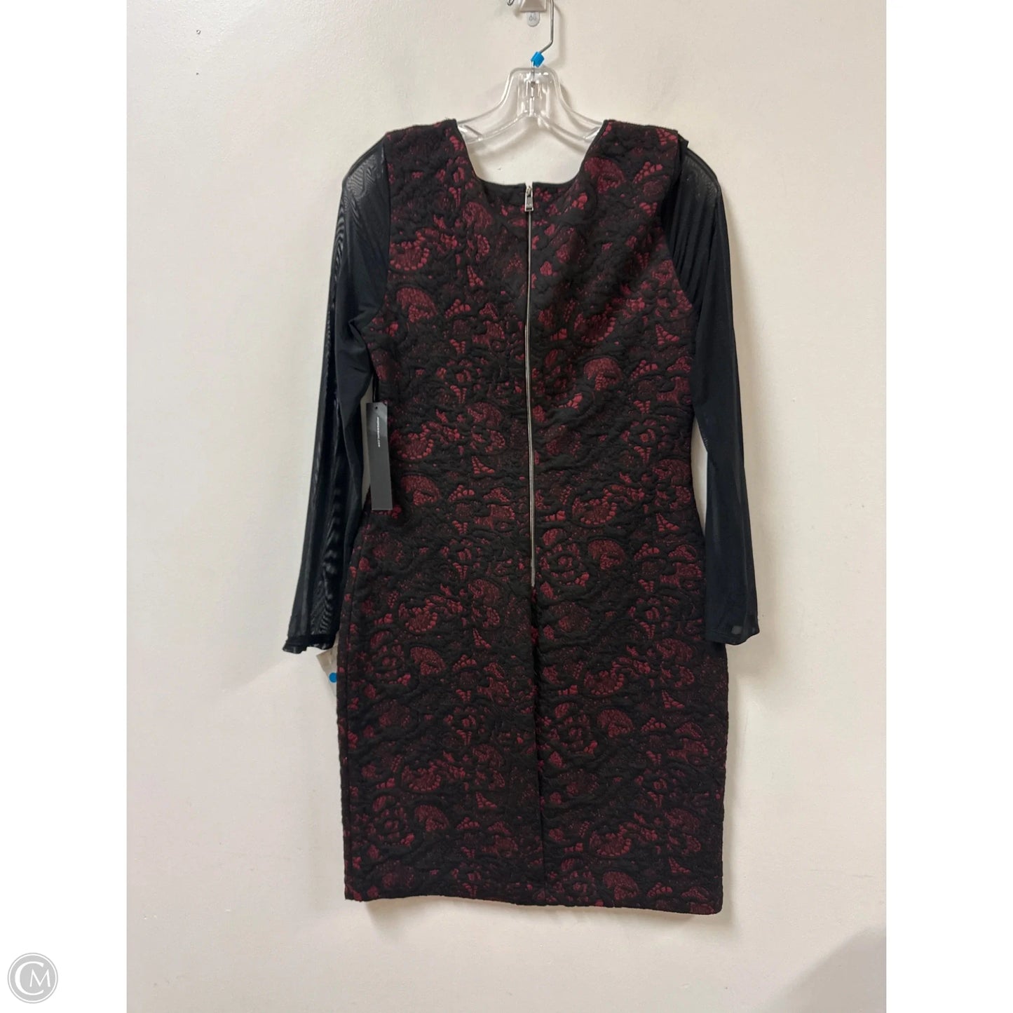 Dress Casual Short By Marc New York In Black & Red, Size: M