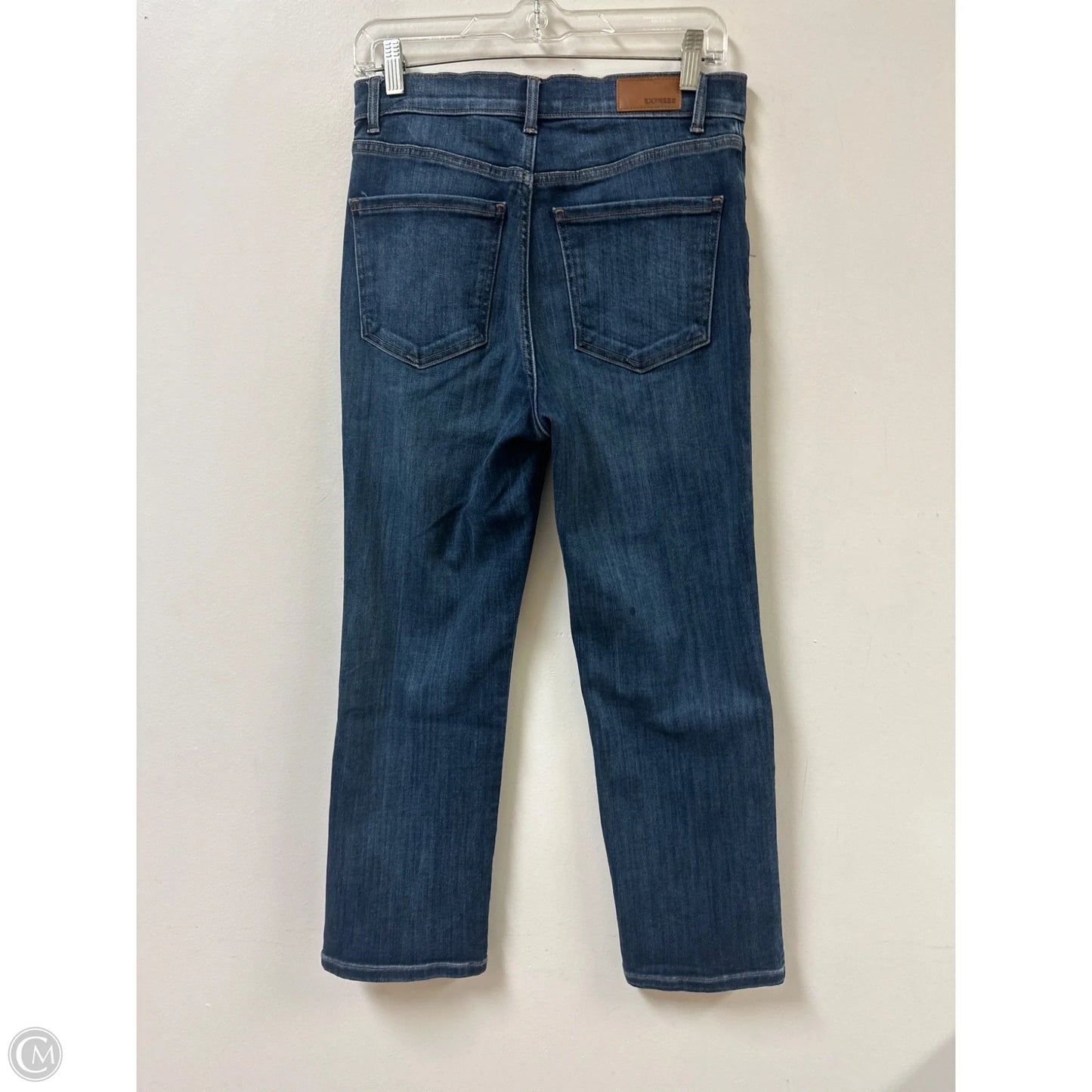 Jeans Straight By Express In Blue Denim, Size: 6
