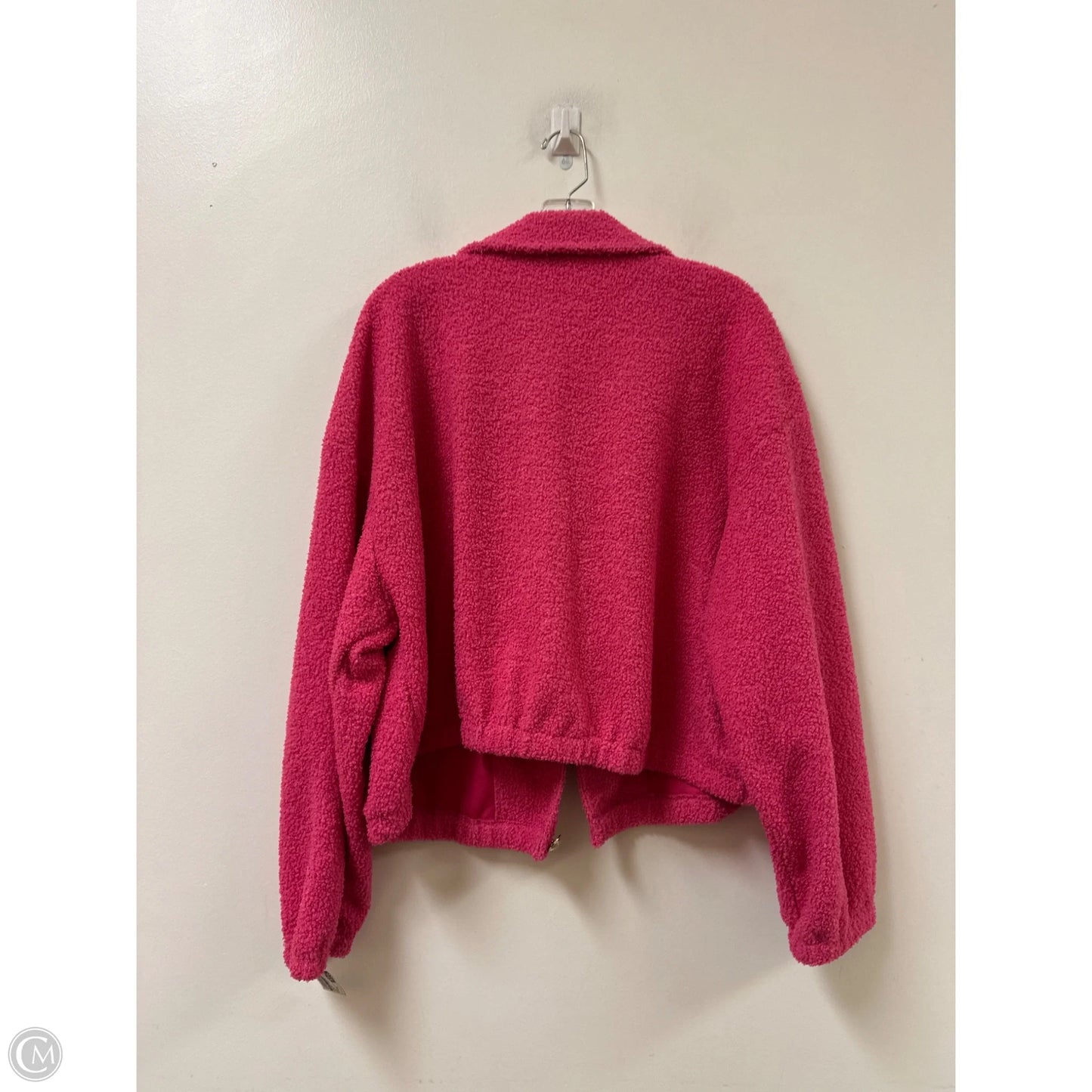 Jacket Faux Fur & Sherpa By Shein In Pink, Size: 2x