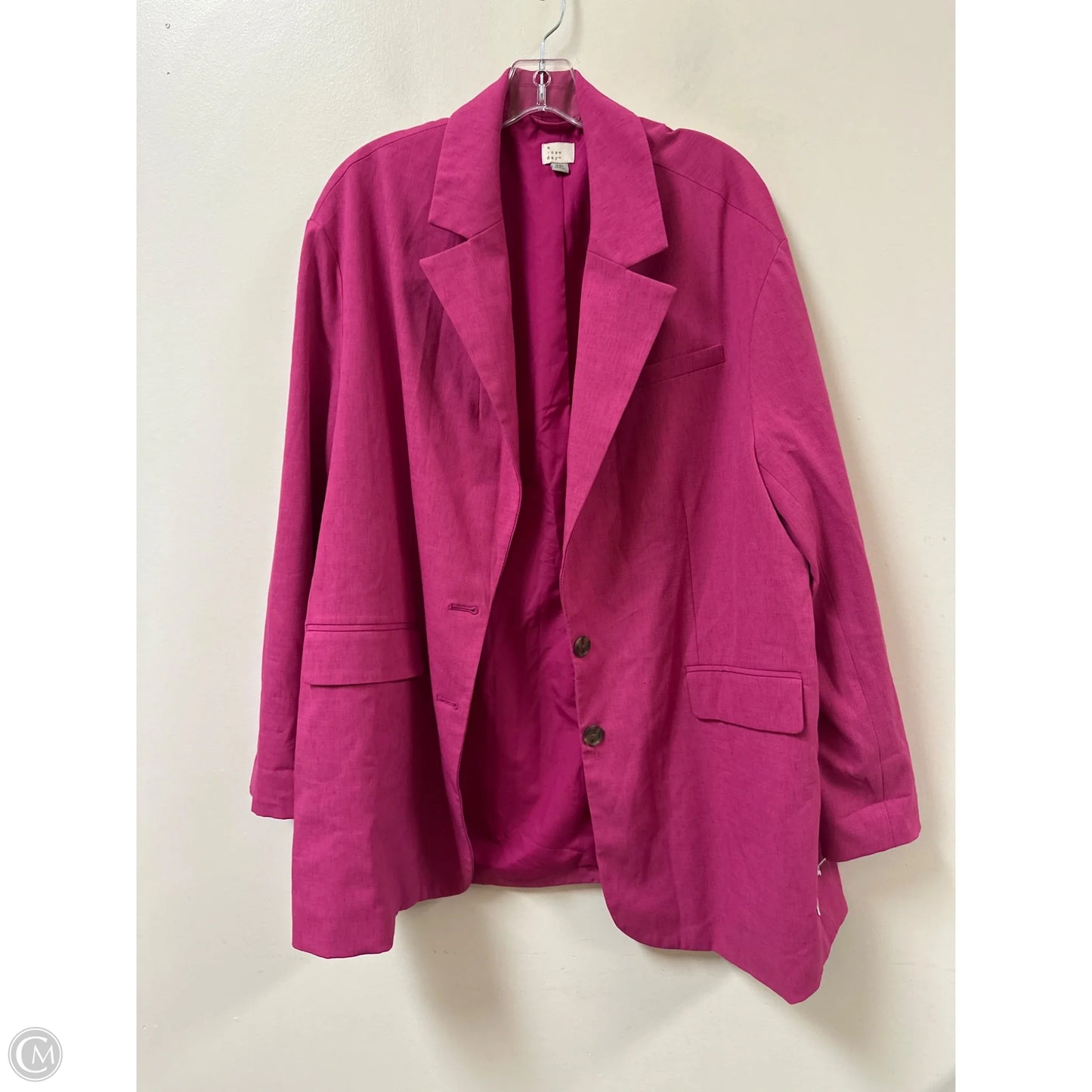 Blazer By A New Day In Pink, Size: 1x