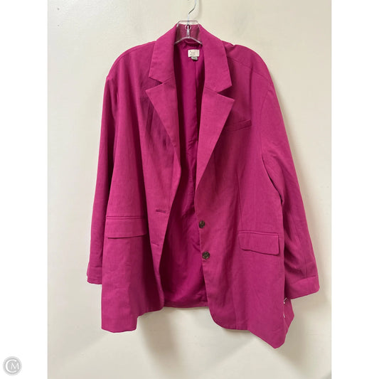 Blazer By A New Day In Pink, Size: 1x