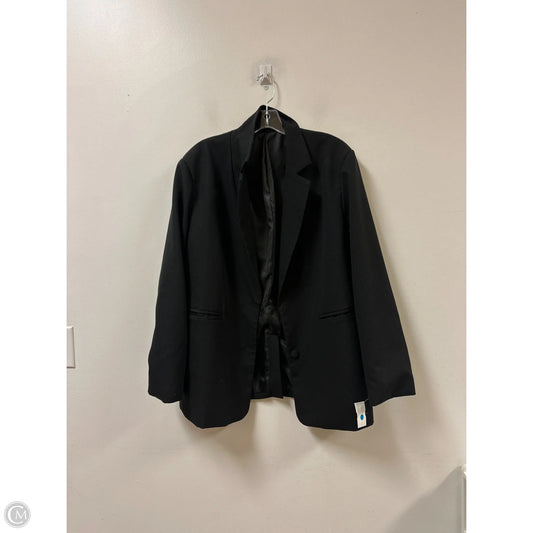 Blazer By Clothes Mentor In Black, Size: 1x