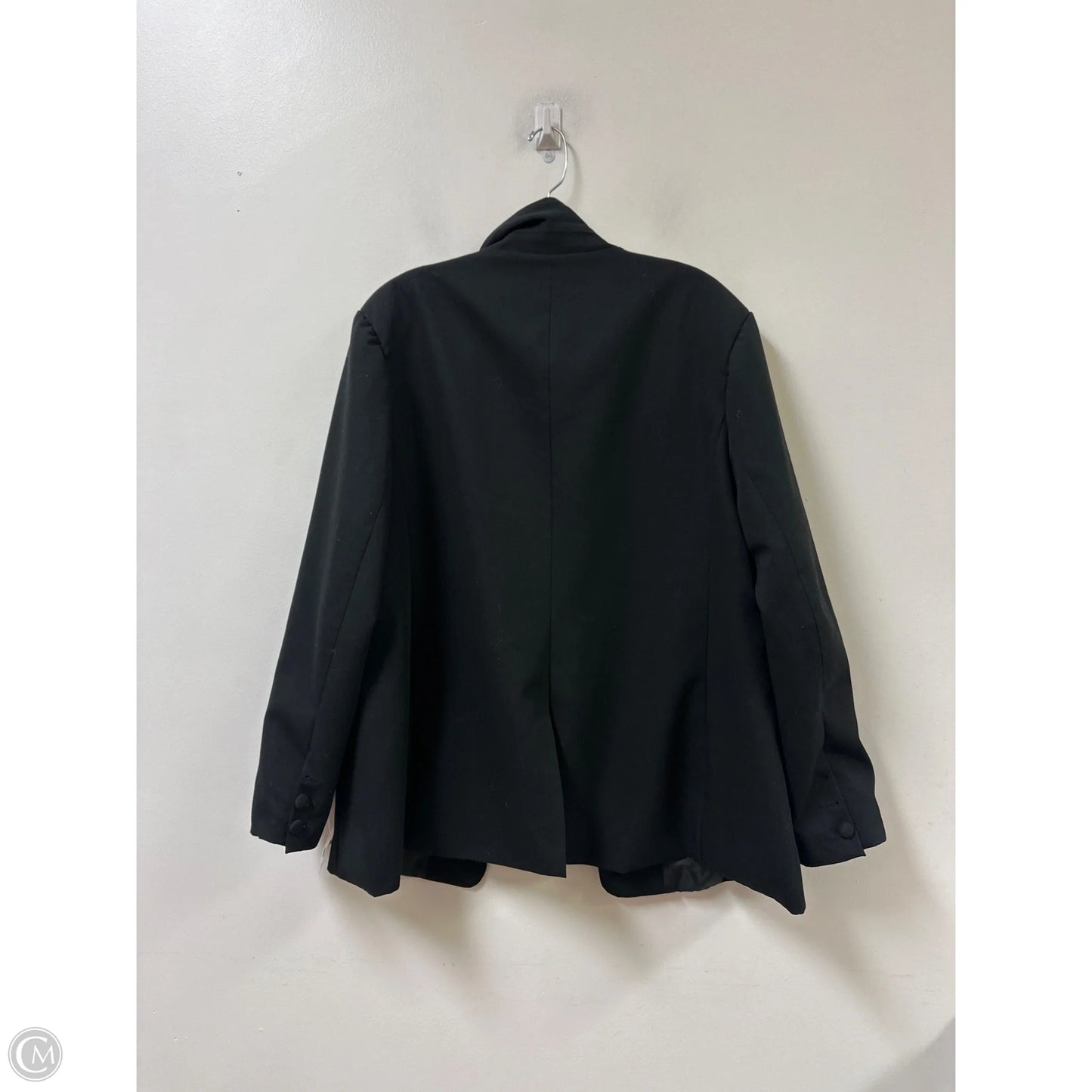 Blazer By Clothes Mentor In Black, Size: 1x