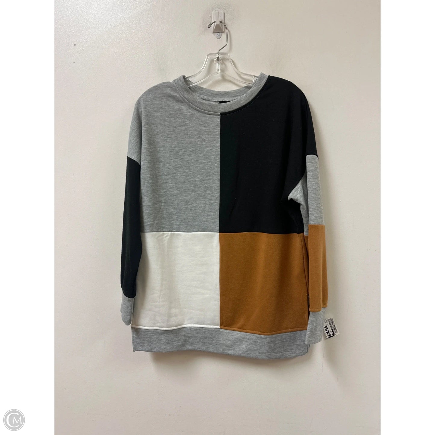 Top Long Sleeve By Clothes Mentor In Black & Brown, Size: M