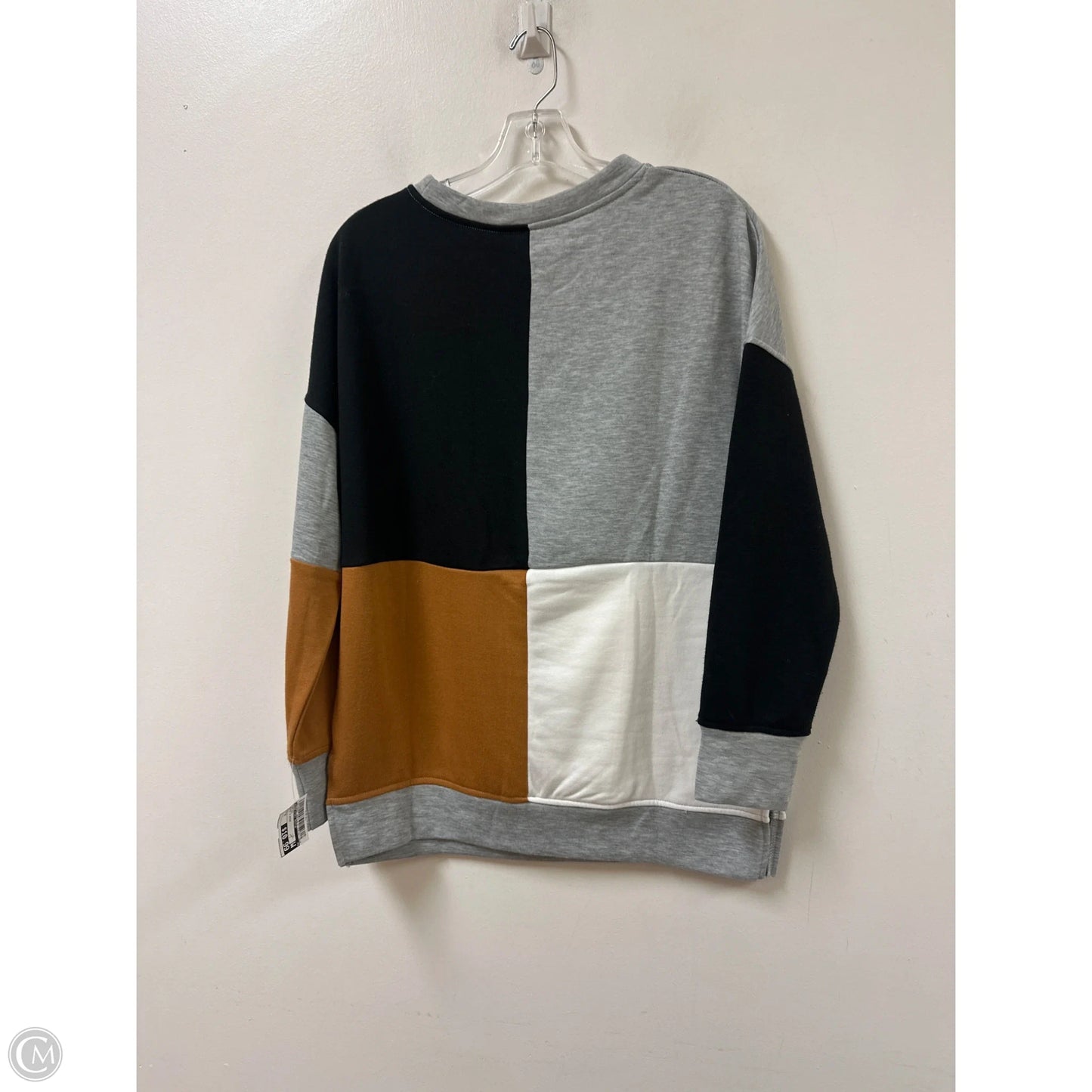 Top Long Sleeve By Clothes Mentor In Black & Brown, Size: M