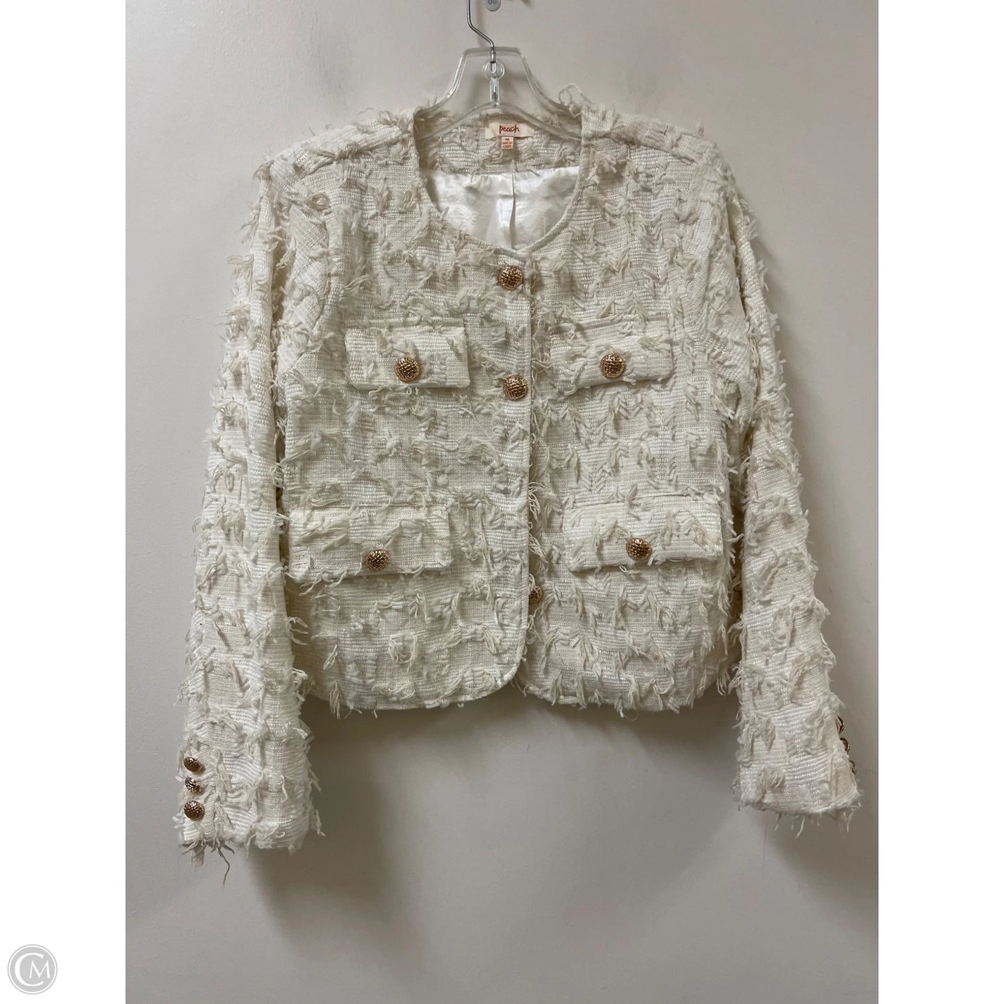 Blazer By Peach In Cream, Size: M