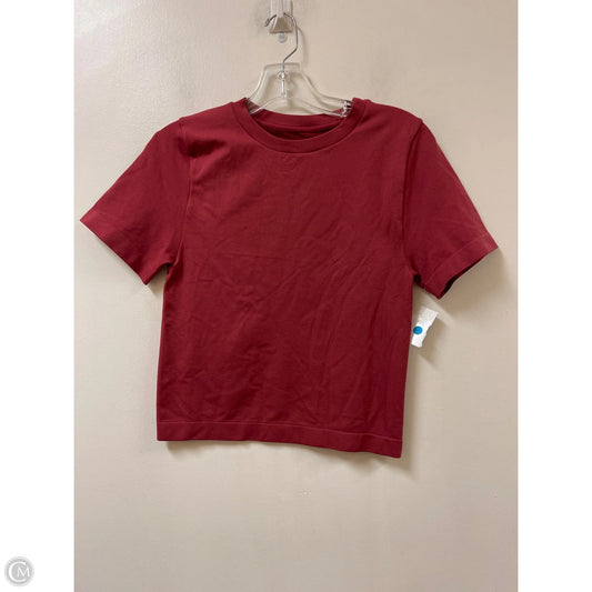 Top Short Sleeve By A New Day In Red, Size: M