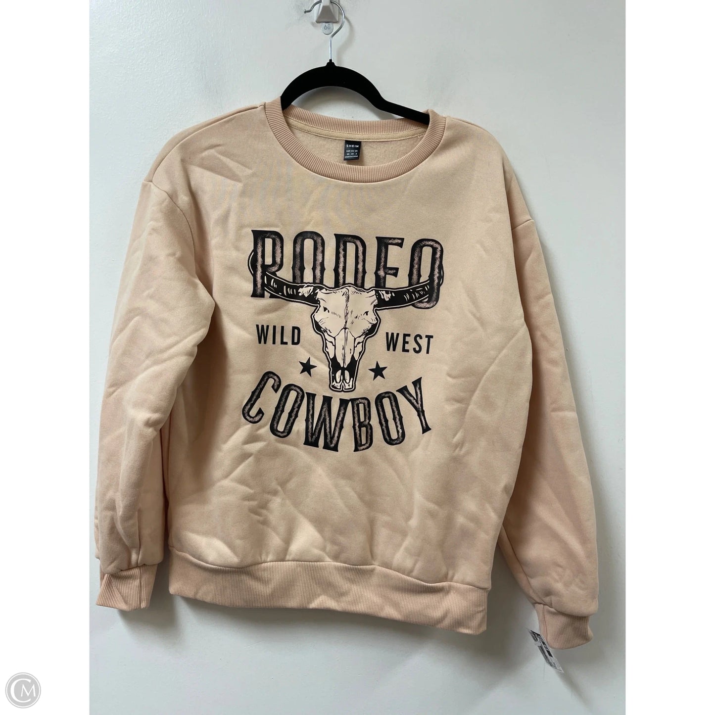 Sweatshirt Crewneck By Shein In Cream, Size: Xs