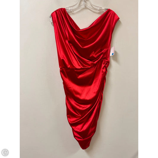 Dress Party Midi By Clothes Mentor In Red, Size: M