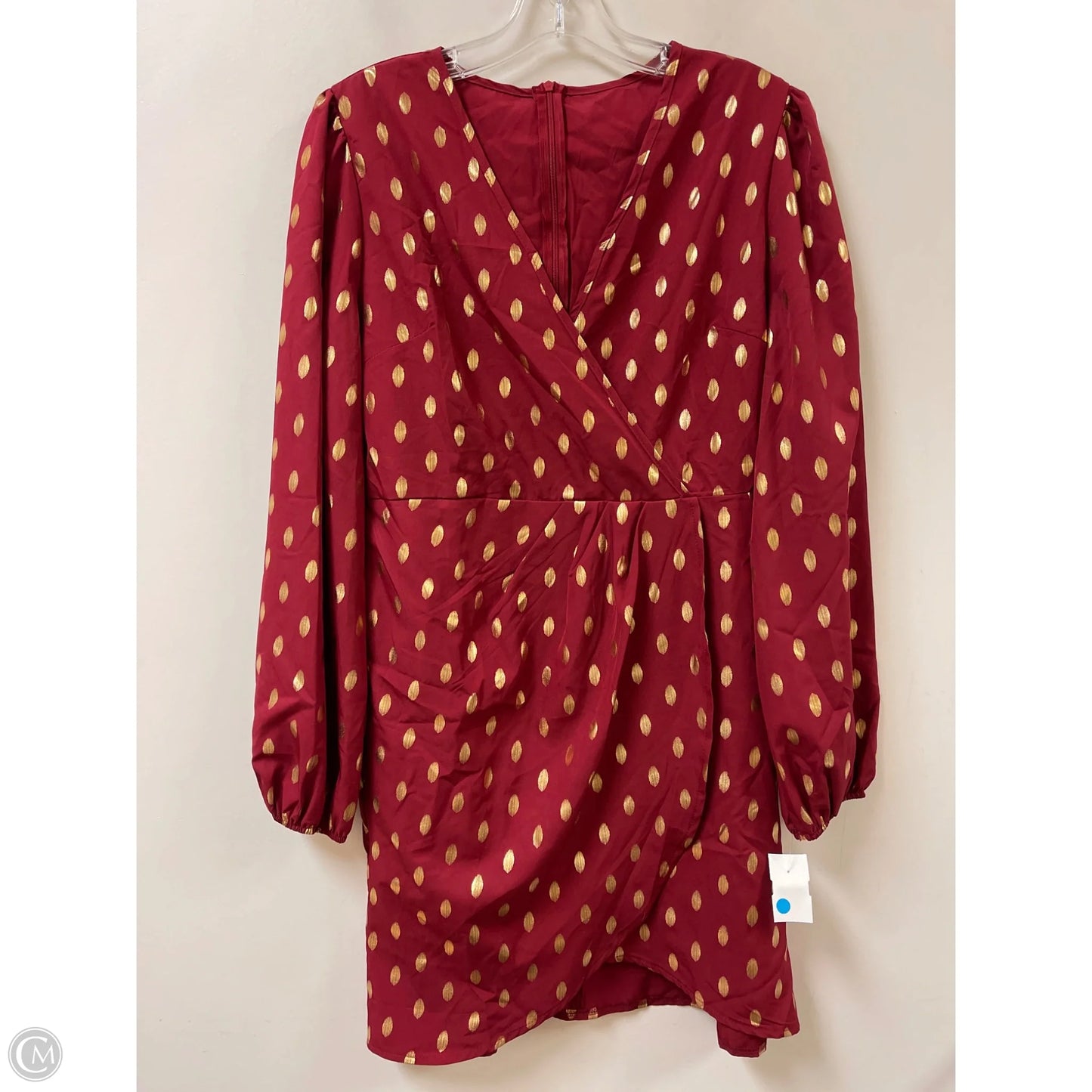 Dress Casual Short By Shein In Gold & Red, Size: L