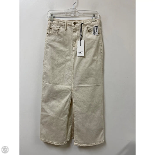 Skirt Maxi By Oat In Cream Denim, Size: 2