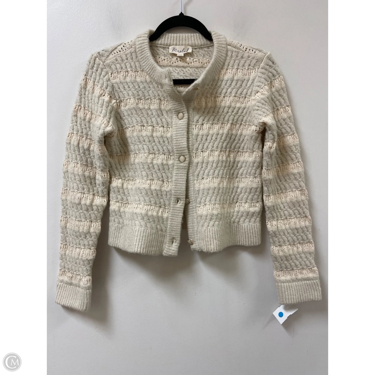 Sweater Cardigan By Marled In Cream, Size: Xs