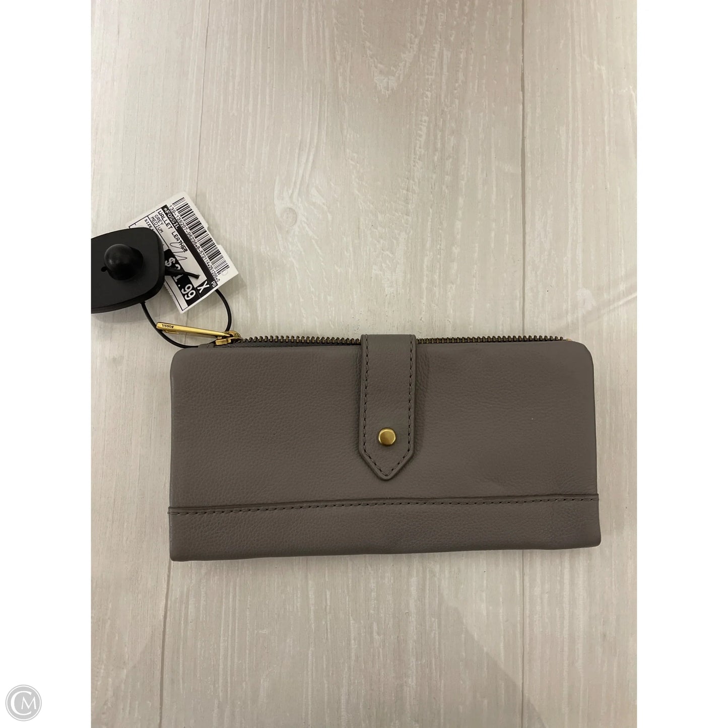 Wallet Leather By Fossil, Size: Medium