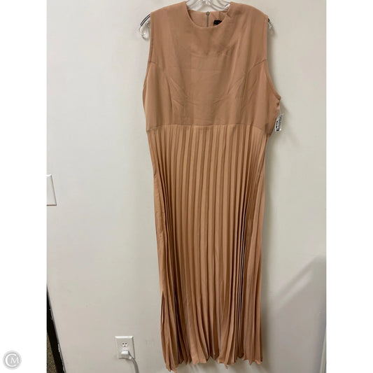 Dress Casual Maxi By Clothes Mentor In Cream, Size: Xl