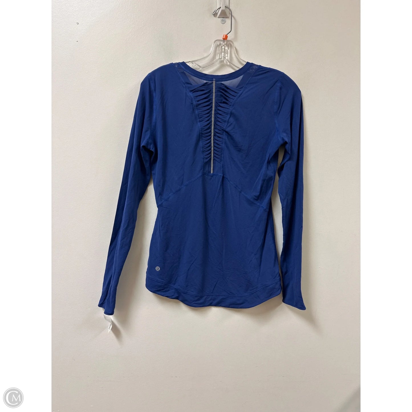 Athletic Top Long Sleeve Crewneck By Lululemon In Blue, Size: S