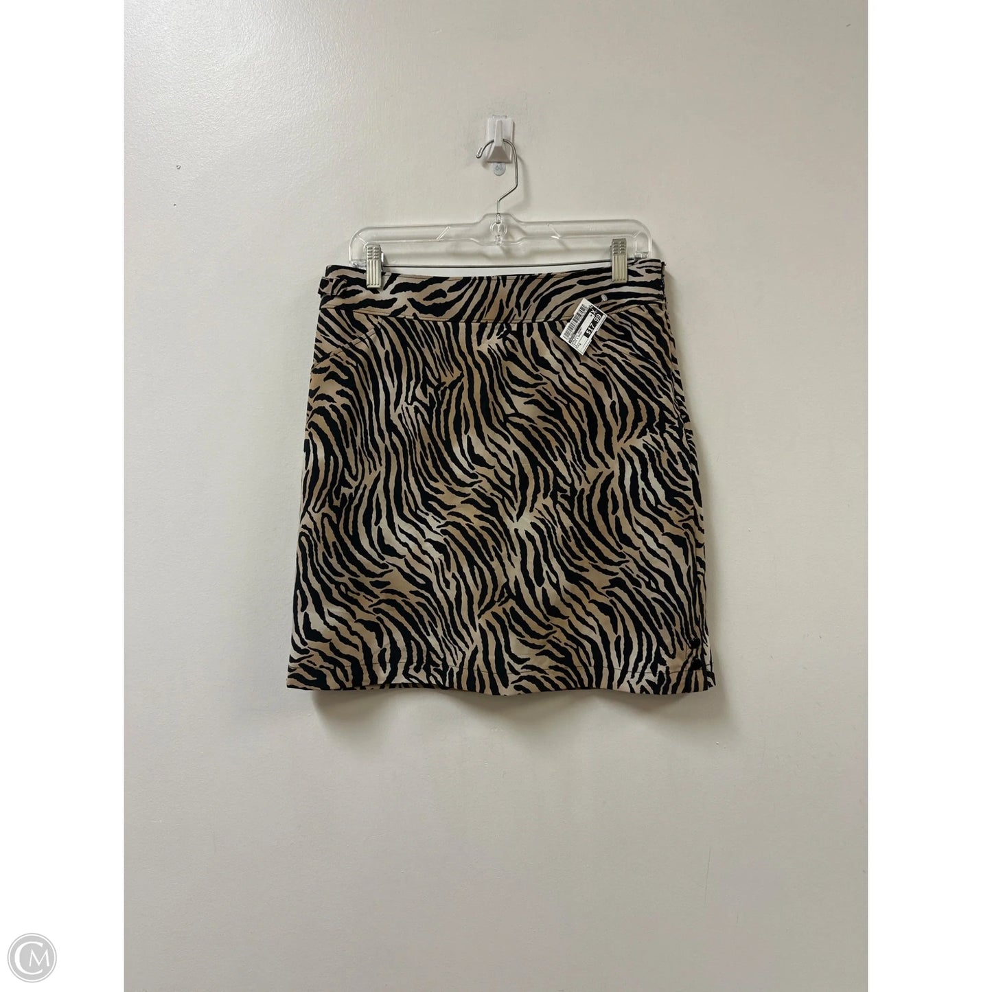 Athletic Skort By Chicos In Black & Brown, Size: 6