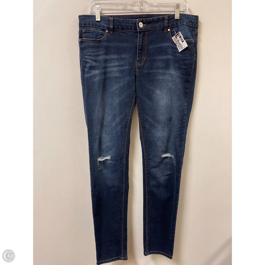 Jeans Skinny By White House Black Market In Blue Denim, Size: 8