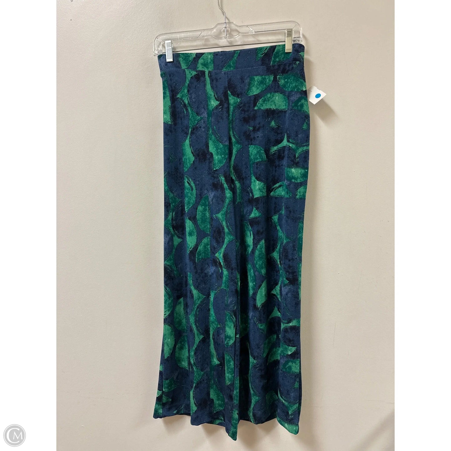 Pants Wide Leg By Chicos In Blue & Green, Size: 8