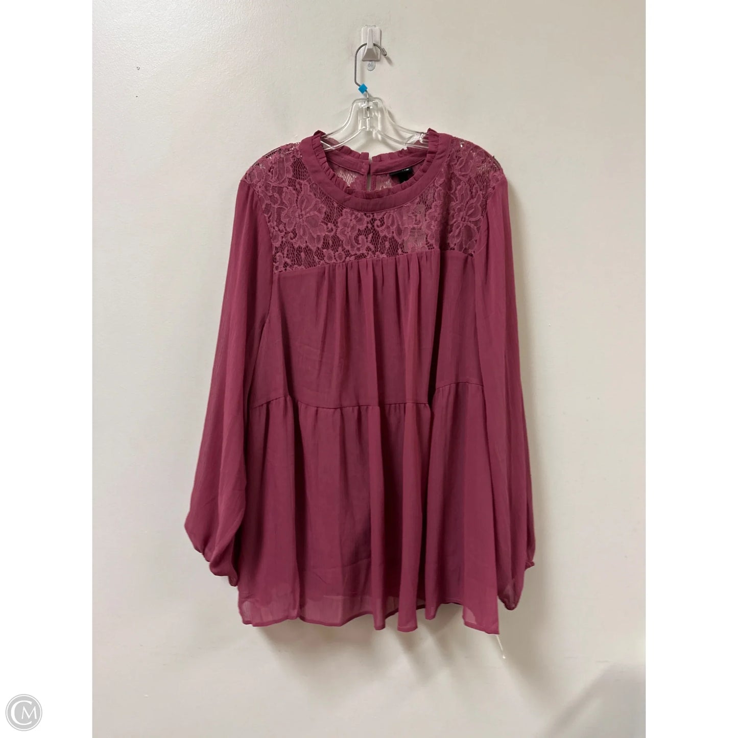 Top Long Sleeve By Torrid In Purple, Size: 4x
