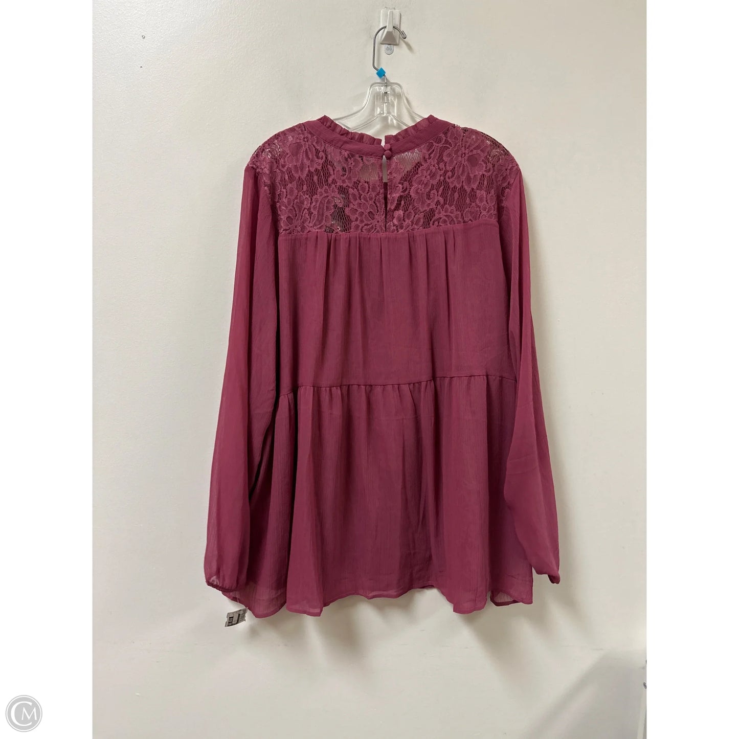 Top Long Sleeve By Torrid In Purple, Size: 4x