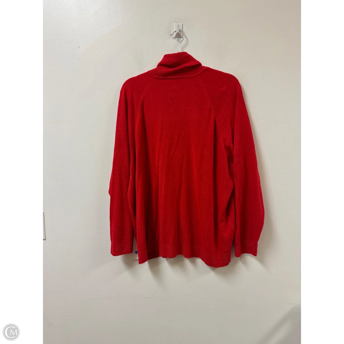 Sweater By Clothes Mentor In Red, Size: 3x
