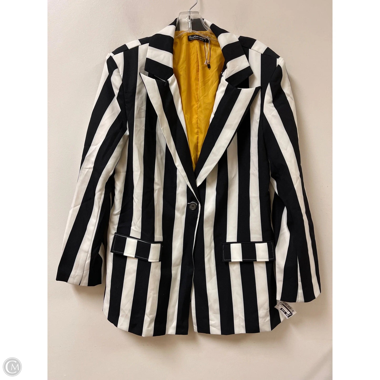 Blazer By Shein In Black & White, Size: L