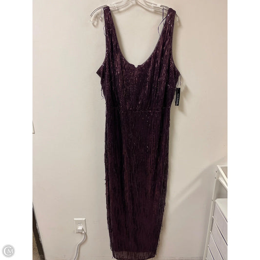 Dress Party Long By R And M Richards In Purple, Size: 1x