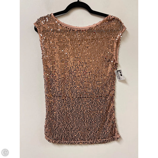 Top Sleeveless By Clothes Mentor In Rose Gold, Size: S