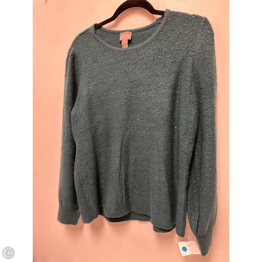 Sweater By Chicos In Teal, Size: L