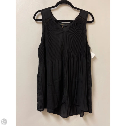 Top Sleeveless By Melissa Paige In Black, Size: Xl