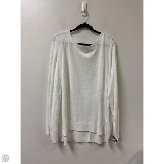 Sweater By Barefoot Dreams In White, Size: 3x