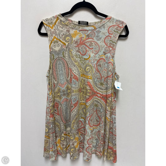 Top Sleeveless By Lane Bryant In Paisley Print, Size: 1x