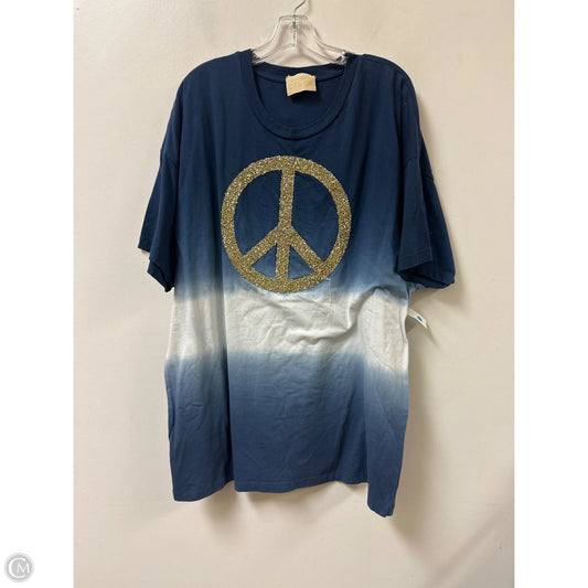 Tunic Short Sleeve By Judith March In Blue, Size: M