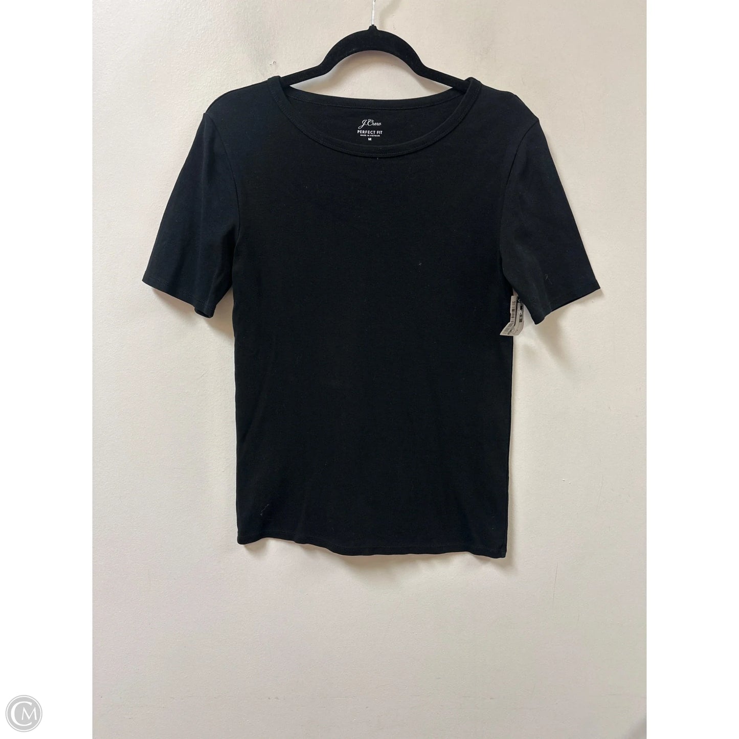 Top Short Sleeve By J. Crew In Black, Size: M