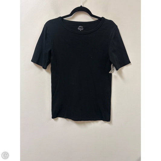 Top Short Sleeve By J. Crew In Black, Size: M