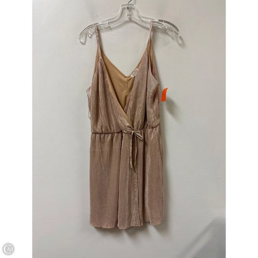 Dress Party Short By Ultra Flirt In Gold, Size: Xl